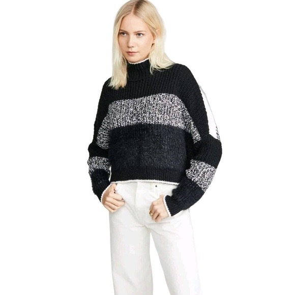 Free People Sweaters - Free People Cool Night Combo Sweater size Medium  OB1059886 Classic Cotton Blend